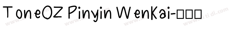 ToneOZ Pinyin WenKai字体转换